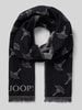 JOOP! Collection Sjaal met labelprint, model 'Feris' Zwart