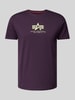 Alpha Industries T-shirt met labelprint Prune