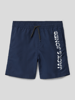 Jack & Jones Zwembroek met logoprint, model 'CAPRI' Marineblauw