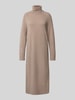 Gant Gebreid jurk met kasjmier en col Camel