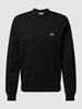 Lacoste Sweatshirt in melangelook Zwart