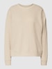 Jake*s Casual Bluza z prążkowanymi wykończeniami Piaskowy