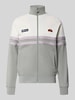 ellesse Trainingsjack met labelpatch en opstaande kraag model 'RIMINI' Middengrijs