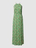 Tom Tailor Denim Sukienka koszulowa ze wzorem na całej powierzchni model ‘LINE’ Zielony