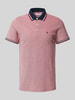 Jack & Jones Slim Fit Poloshirt mit Logo-Stitching Modell 'PAULOS' Rot Melange
