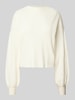 Vero Moda Pullover met extra brede schouders, model 'NANCY' Ecru