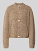 Christian Berg Woman Relaxed Fit Strickjacke aus reiner Wolle in Strick-Optik Hazel