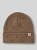 Barts Beanie mit Label-Detail Modell 'VINSON' Beige