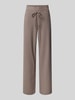 Raffaello Rossi Straight leg sweatpants met elastische band, model 'CANDICE' Taupe