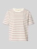 Selected T-shirt o kroju boxy fit z czystej bawełny model 'ESSENTIAL' Bordowy