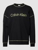 Calvin Klein Underwear Bluza ze szwami w kontrastowym kolorze model ‘FUTURE’ Czarny