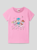 s.Oliver RED LABEL T-Shirt mit Rundhalsausschnitt Pink