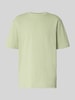 Lindbergh Oversized T-Shirt mit geripptem Rundhalsausschnitt Hellgruen