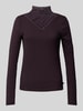 QS Longsleeve mit Stehkragen Lila