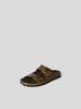 Officine Creative Pantoletten aus Leder Dunkelbraun