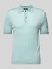MAERZ Muenchen Regular fit poloshirt met ribboorden Mintgroen