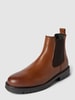 Marc O'Polo Chelsea Boots aus Leder Modell 'RONY' Cognac
