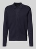 Jack & Jones Premium Gebreid jack met kentkraag, model 'MILANO' Donkerblauw