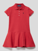 Polo Ralph Lauren Kids Jurk met polokraag, model 'POLO' Rood
