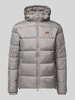 Ellesse Regular fit gewatteerd jack met logostitching, model 'Paddero' Taupe