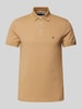 Tommy Hilfiger Slim Fit Poloshirt mit Label-Stitching Khaki