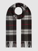Fraas Schal mit Tartan-Karo Schwarz
