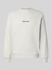 Jack & Jones Sweatshirt mit Rundhalsausschnitt und Label-Stitching Offwhite Melange