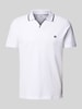 Christian Berg Men Regular Fit Poloshirt mit Logo-Stitching und Polokragen Weiss