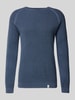 Colours & Sons Gebreide pullover met ribboorden Blauw