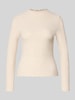 ONLY Slim Fit Langarmshirt mit Viskose-Anteil Modell 'EMMA' Sand