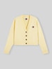 Tommy Jeans Relaxed Fit Strickjacke mit Alpaka- und Woll-Anteil Hellgelb