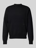 Jack & Jones Sweter z dzianiny z nadrukiem z logo model ‘VESTERBRO’ Czarny