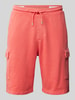 s.Oliver RED LABEL Regular Fit Sweatshorts mit Cargotaschen Koralle