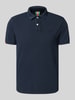 Superdry Regular Fit Poloshirt mit Label-Stitching Dunkelblau
