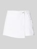Only Regular Fit Jeansshorts-Rock in Wickel-Optik Modell 'TEXAS' Weiss