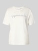 Vila T-shirt met ronde hals, model 'SYBIL' Offwhite
