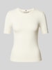 Tommy Hilfiger T-Shirt in Ripp-Optik Ecru