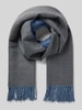 Kurt Beines Schal mit Fransen Blau