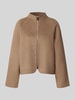OPUS relaxed fit lange jas model 'Helisu' Taupe