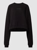 Review Cropped Sweatshirt mit REVIEW Stitching Black