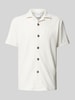 SELECTED HOMME Koszula casualowa o luźnym kroju z efektem prążkowania Złamany biały