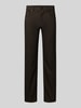 Pierre Cardin Slim fit stoffen broek met viscose, model 'Lyon' Donkerbruin