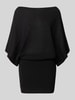 Gina Tricot Minikleid mit U-Boot-Ausschnitt Black