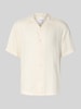 SELECTED HOMME Regular fit vrijetijdsoverhemd van een mix van lyocell en linnen, model 'REGNOA' Offwhite
