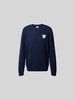Wood Wood Relaxed Fit Strickpullover aus reiner Baumwolle Marine