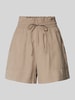 Vero Moda High Waist Shorts mit aufgesetzten Taschen Modell 'CARISA' Taupe