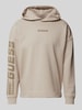 Guess Activewear Hoodie met labeldetail, model 'DALIM' Beige