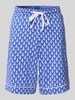 Christian Berg Woman Pyjama-Shorts mit elastischem Bund Blau