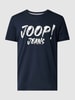 JOOP! Jeans T-Shirt mit Label-Print Modell 'Adamo' Marineblau