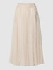 JOOP! Midirok met plooien, model 'FRIDI' Beige